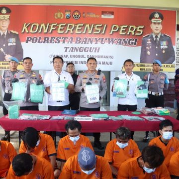 Tangkap 17 Tersangka, Polresta Banyuwangi Amankan 2 Kg Sabu Senilai 2 Miliar