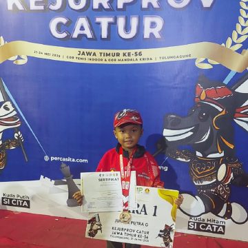 Bocah 6 Tahun di Banyuwangi Juarai Lomba Catur Tingkat Jawa Timur