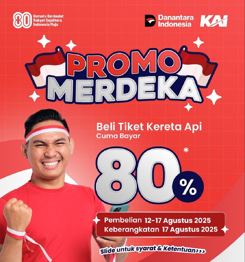 KAI Daop 9 Jember Hadirkan Tiket Murah Spesial HUT ke-80 RI