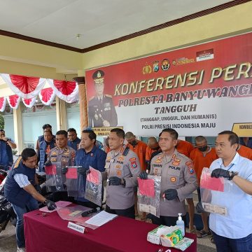 Polresta Banyuwangi Ungkap Sindikat Curanmor, 6 Tersangka Ditangkap