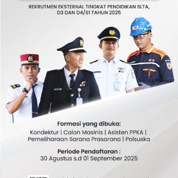 KAI Buka Rekrutmen 2025, Kesempatan Emas Bagi Talenta Muda Indonesia