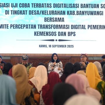 Jadi Percontohan Digitalisasi Bansos Nasional, Banyuwangi Mulai Lakukan Uji Coba