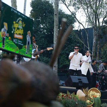 Berlatar Sawah Terasering Ijen, Musik Tepi Sawah Sukses Pukau Penonton