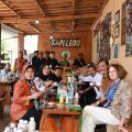Saat Mensos dan Luhut Ngopi Bareng di Kampung Kopi Gombengsari Banyuwangi