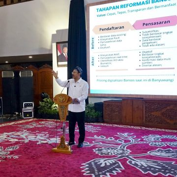 Kunker di Banyuwangi, Mensos Kumpulkan Camat hingga Kades Ajak Sukseskan Digitalisasi Bansos