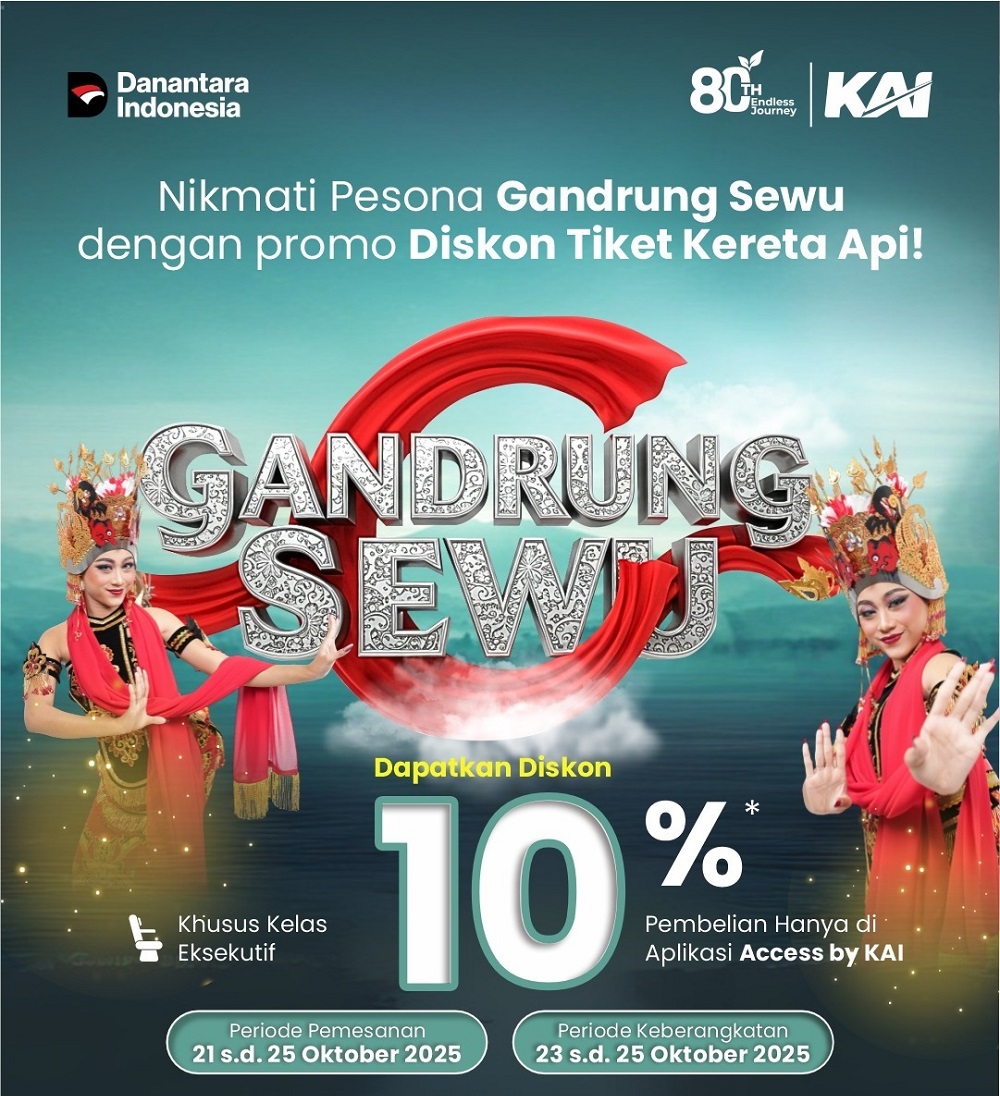 2025-10-21-kai Dukung Budaya Dan Pariwisata Gandrung Sewu 2025, KAI Beri Promo Diskon Tiket Menarik