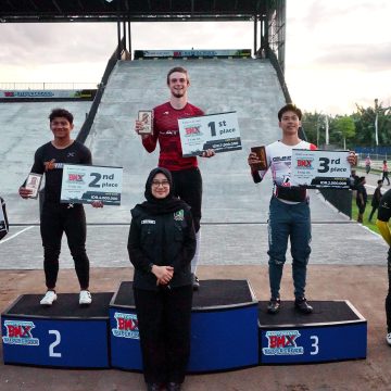 Rider Latvia dan Indonesia Juara Banyuwangi BMX Supercross 2025 Hari Pertama