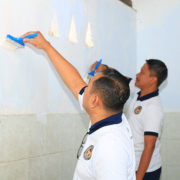 Pengabdian Imipas untuk Negeri, Lapas Banyuwangi Bantu Perbaikan Tempat Wudu Masjid