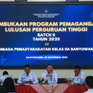 Puluhan Peserta Pemagangan Kemnaker Mulai Ikuti Orientasi di Lapas Banyuwangi