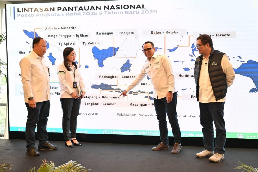 Hadapi Lonjakan Nataru, ASDP Perkuat Layanan di 15 Lintasan Pantauan Nasional