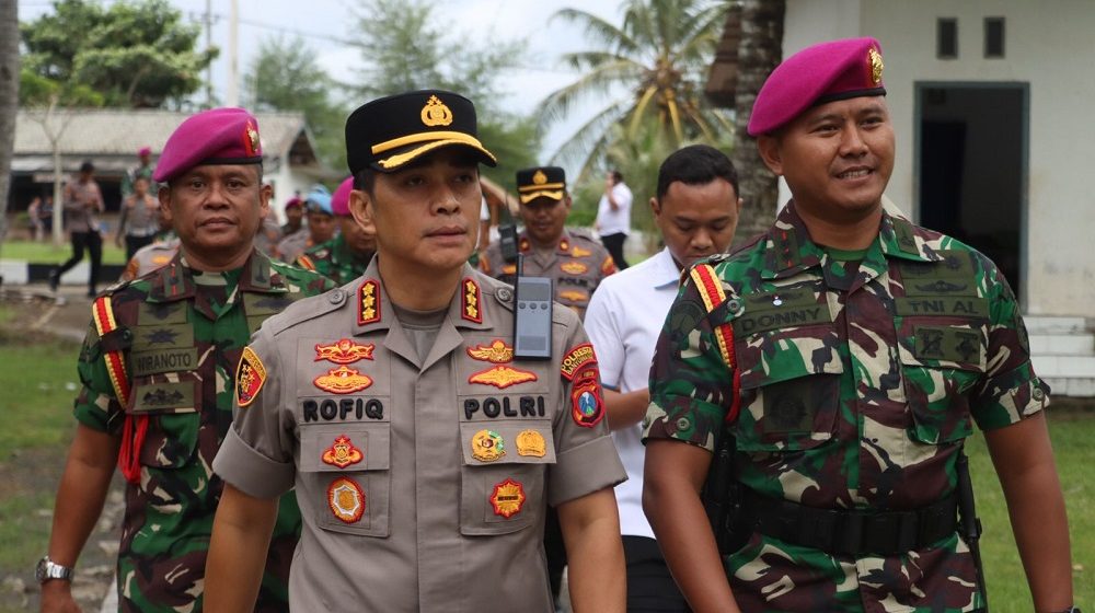 Perkuat Sinergi TNI–Polri, Kapolresta Banyuwangi Kunjungi Puslatpurmar 7 Lampon