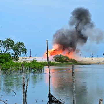 TNI AL Gelar Latihan Anti Akses dan Anti Amfibi, Sekaligus Pamerkan Tangkapan Timah dan Logan Tanah Jarang