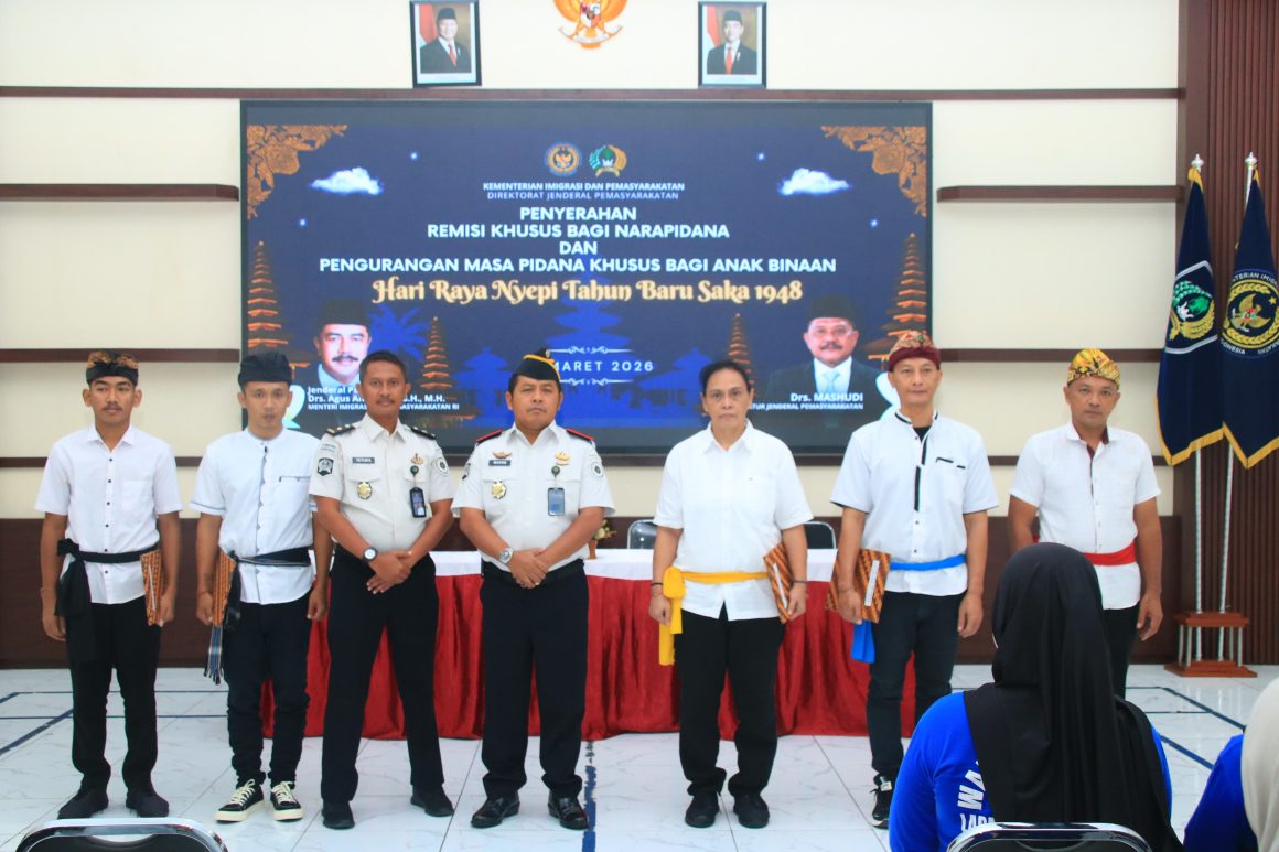 5 Warga Binaan Hindu Lapas Banyuwangi Terima Remisi Nyepi