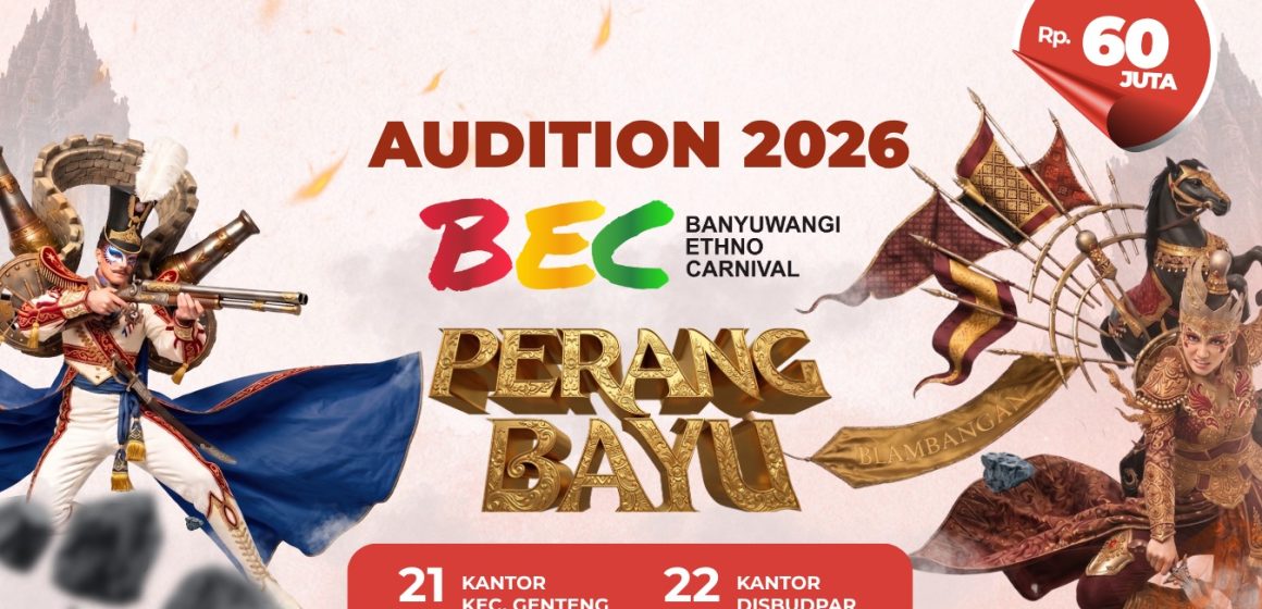 Audisi Banyuwangi Ethno Carnival 2026 Dibuka, Catat Lokasi dan Jadwal Seleksinya!