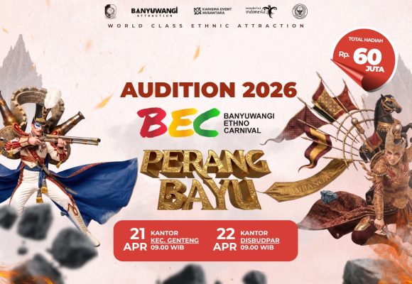 Audisi Banyuwangi Ethno Carnival 2026 Dibuka, Catat Lokasi dan Jadwal Seleksinya!