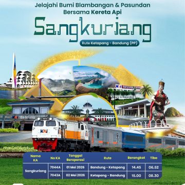 KA Sangkuriang Resmi Hadir, Hubungkan Banyuwangi–Bandung Tanpa Transit dengan Layanan Nyaman dan Modern