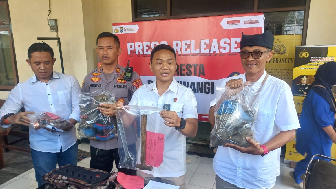 Beraksi di Puluhan TKP, Pelaku Pencurian Alat Meteran PUDAM Keok di Wilayah Banyuwangi Kota