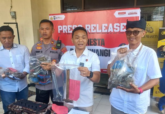 Beraksi di Puluhan TKP, Pelaku Pencurian Alat Meteran PUDAM Keok di Wilayah Banyuwangi Kota