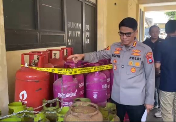Tangkap 4 Pelaku Penyuntikan LPG Bersubsidi, Polisi Sita Ratusan Tabung LPG Berbagai Ukuran