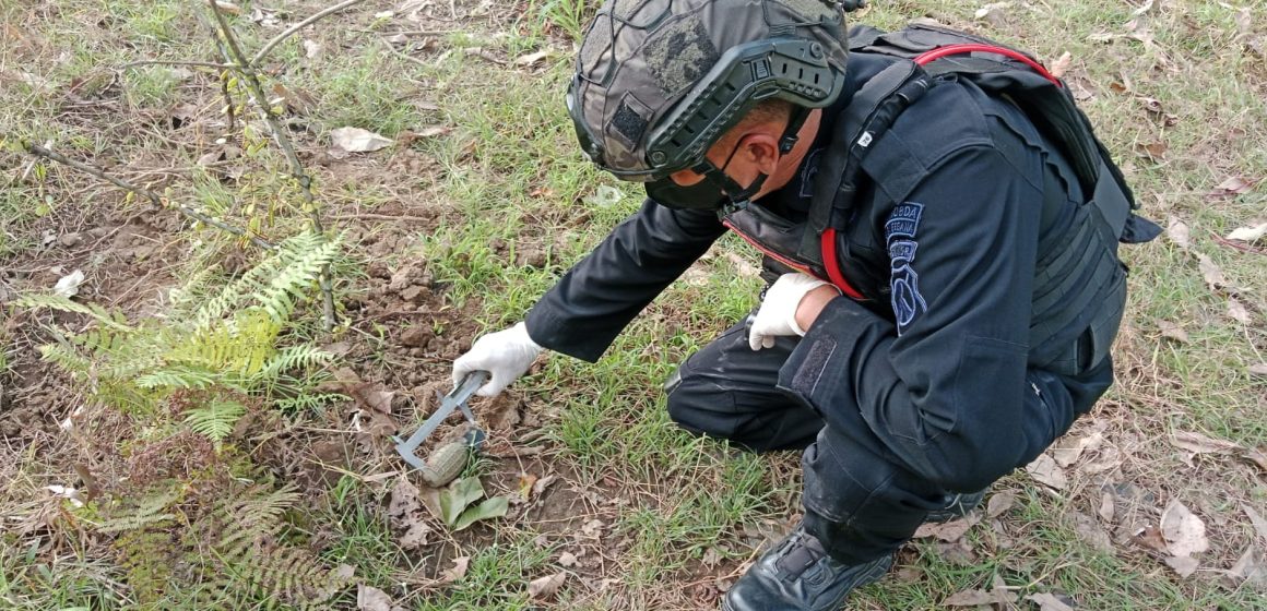 Jaga Keamanan Warga Banyuwangi, Polisi Jinakkan Granat di Kawasan Perkebunan