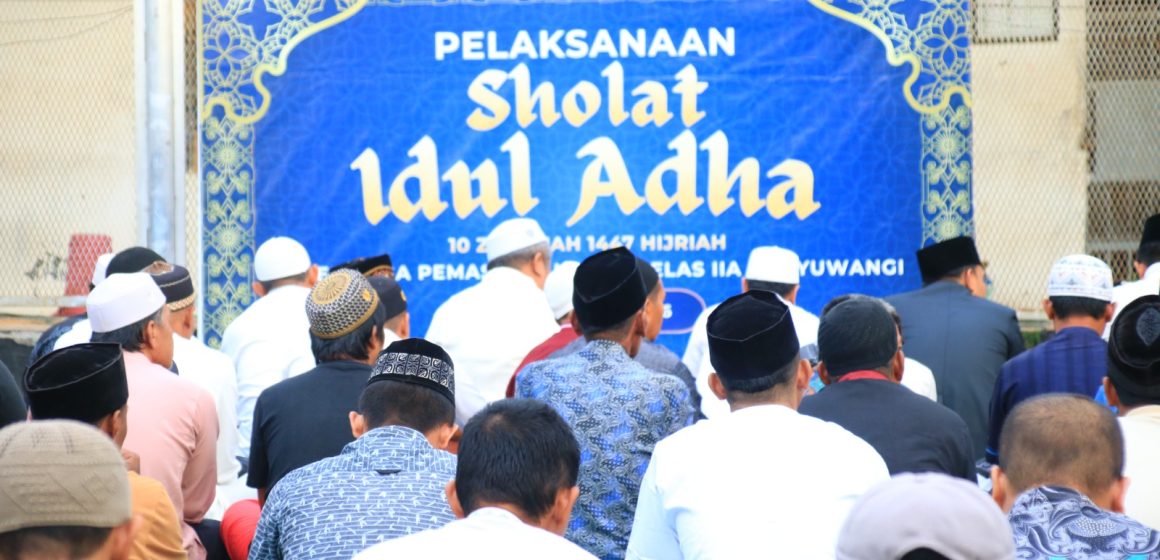 IMG-20260527-WA0010 Salat Iduladha di Lapas Banyuwangi, Warga Binaan Diajak Petik Hikmah Keikhlasan