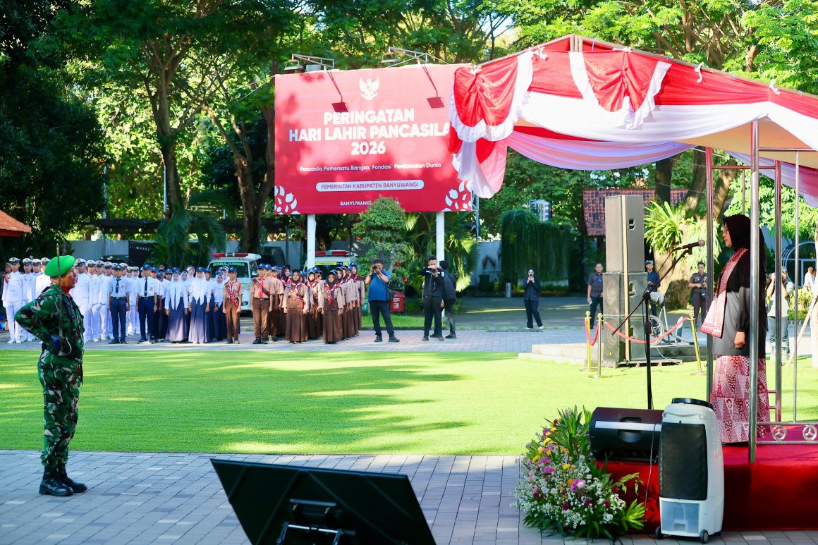 Pimpin Upacara Peringatan Hari Lahir Pancasila 1 Juni 2026, Ini Pesan Bupati Ipuk