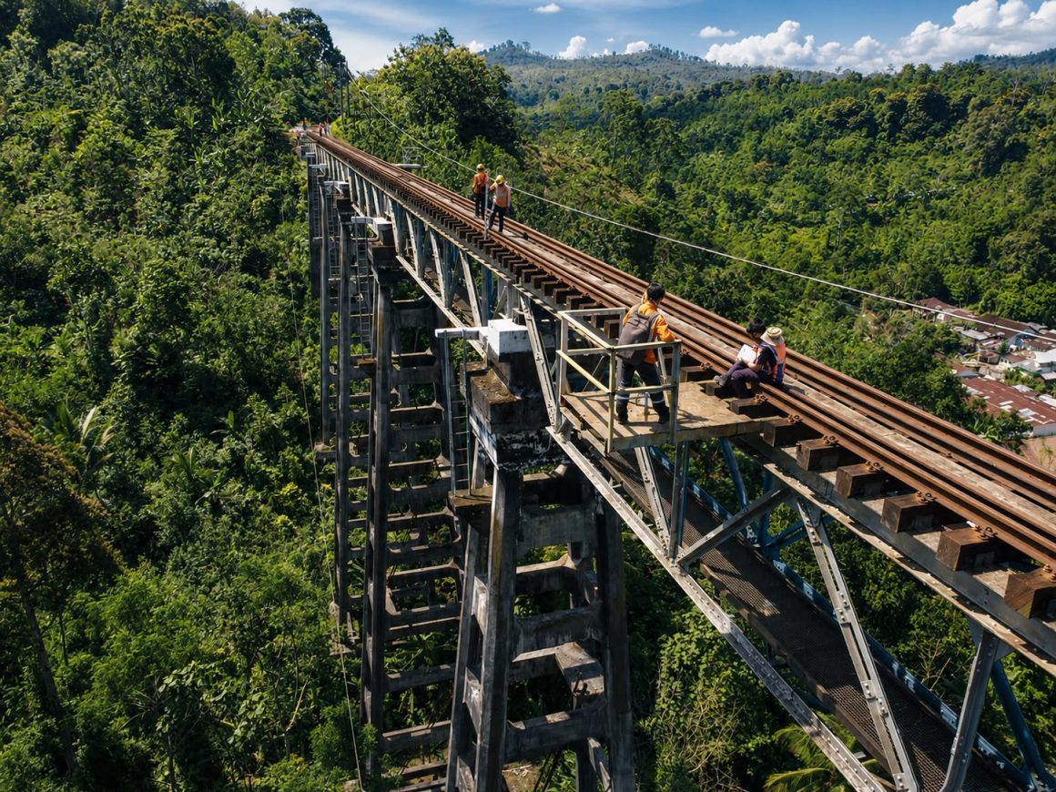 Melintas di Atas Sejarah, Jembatan Mrawan Jadi Landmark Perkeretaapian Daop 9 Jember