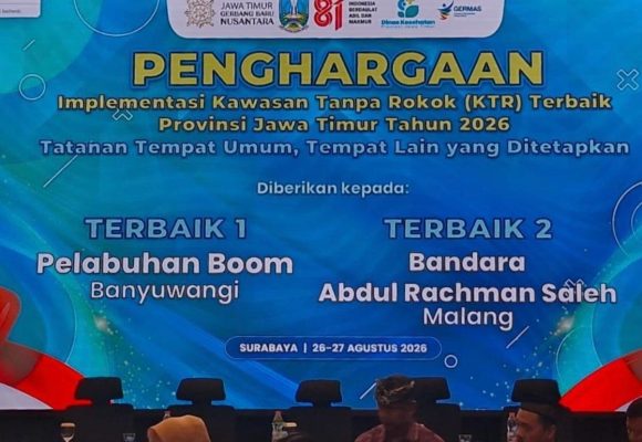 1001032097 Banyuwangi Raih Dua Penghargaan Implementasi Kawasan Tanpa Rokok Jawa Timur 2026