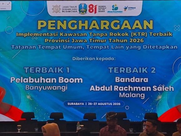 1001032097 Banyuwangi Raih Dua Penghargaan Implementasi Kawasan Tanpa Rokok Jawa Timur 2026