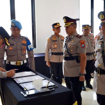 Penyegaran Organisasi, Sejumlah Pejabat Polresta Banyuwangi Berganti Posisi