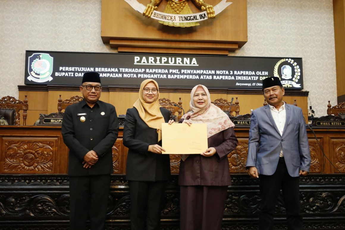 Jamin Keselamatan Warganya, Pemkab – DPRD Banyuwangi Sahkan Raperda PMI