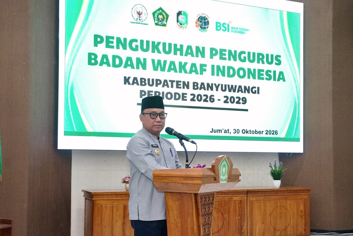 Pengurus Badan Wakaf Banyuwangi Dikukuhkan, Pemkab Dorong Pengelolaan Wakaf Lebih Produktif